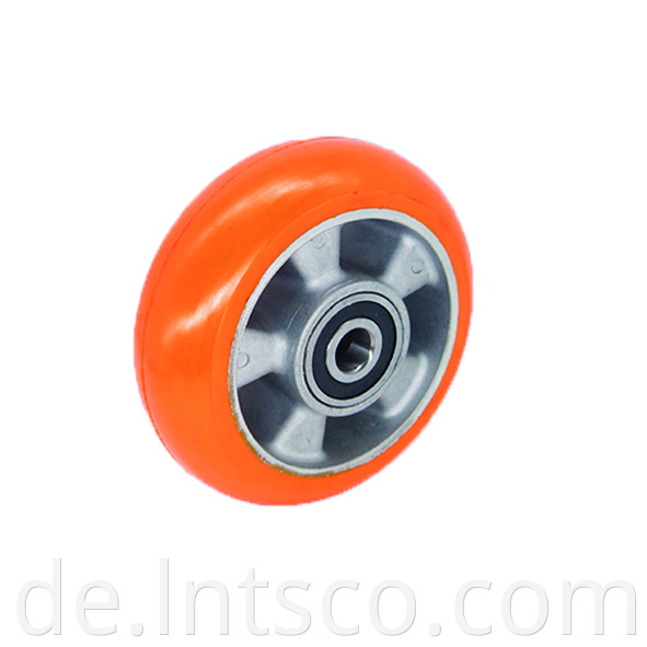  Heavy Duty PU on Aluminum Wheels